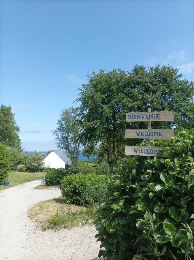 Les Hortensias Grande Tente Familiale Deux Chambres Et Sejour Vue Mer Sur Camping Nature Plestin-les-Greves Ngoại thất bức ảnh